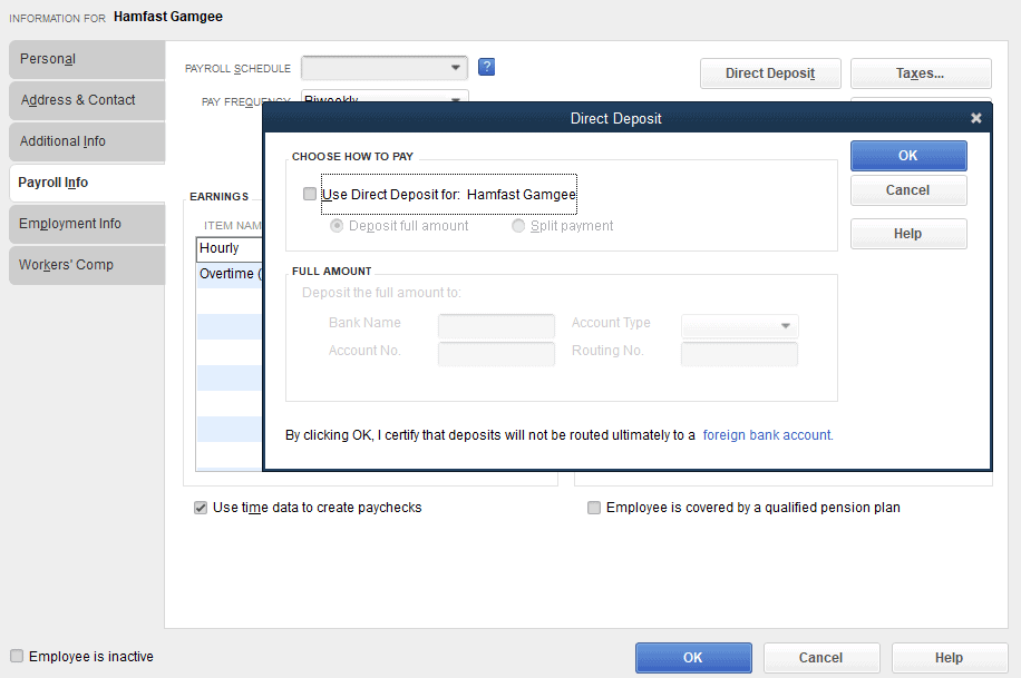 How to do Direct Deposit in QuickBooks Payroll