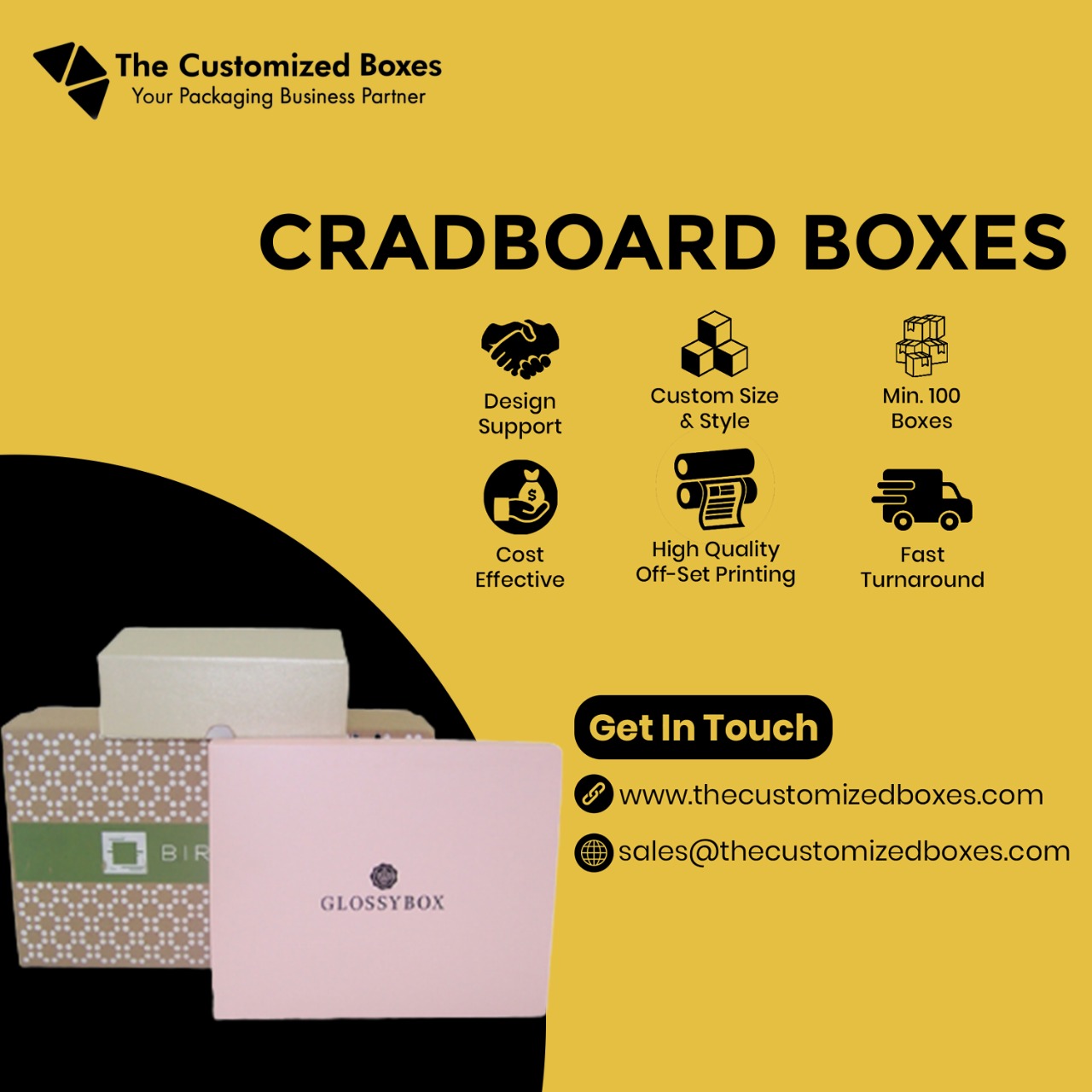 5 Trendy Designs for Custom Printed Cardboard Boxes